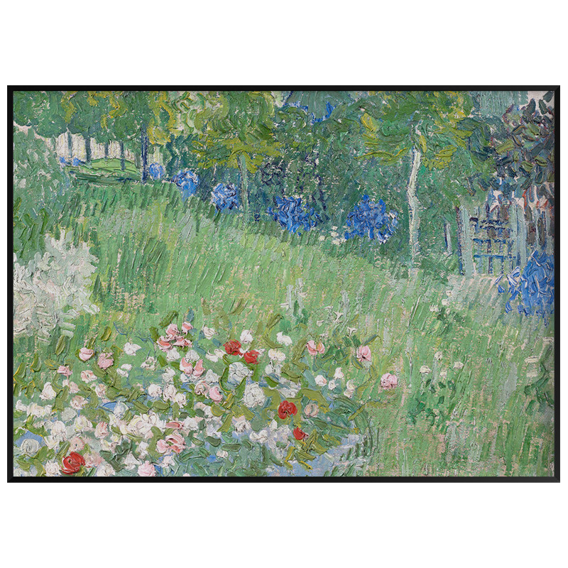 Van Gogh Monet sofa background wall hanging painting meter box living room decorative painting bedroom corridor abstract art mural