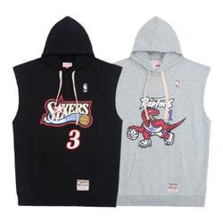 Mitchell/Ness Iverson 76ers Tracy McGrady Magic Raptors NBA ຍິງເສື້ອເຊີດແຂນບໍ່ມີແຂນ