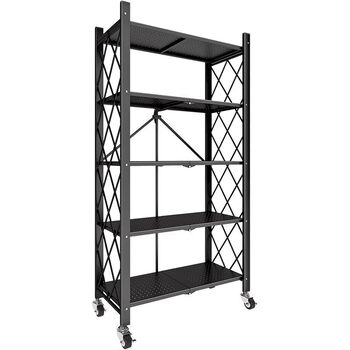 Installation-free folding storage rack multi-layer storage rack