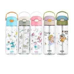 Steel Children's Water Cup Summer Large-capacity Straw Cup 600ml Convenient Performing Mold-resistant Printing BBSD-600