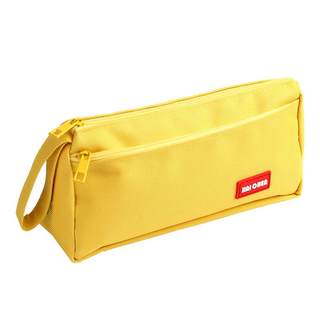 Simple ins Japanese large capacity student canvas pencil case