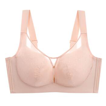 Meisi large breasts show small underwear women's no wire ring to control the secondary breasts and prevent sagging and push up summer thin bra