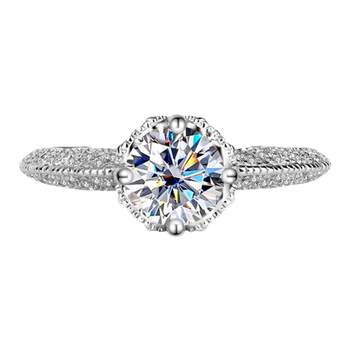 Thousands of people purchased platinum moissanite diamond ring angel wings ring