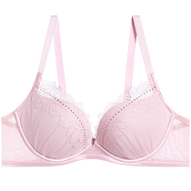 Admiration Underwear Womens Small Breast Gathering Red Sexy Lace Thickened Molded Cup Bra AM148881