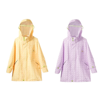 (Self-operated) mideer Milu childrens raincoat for boys and girls primary school students with school bags 3-8 years old 4 cloak ponchos