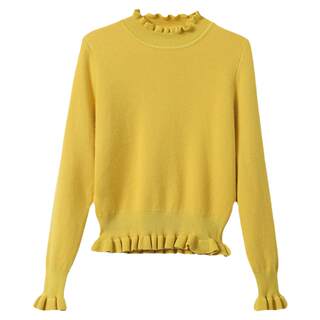 Women's half turtleneck thickened fleece sweater winter
