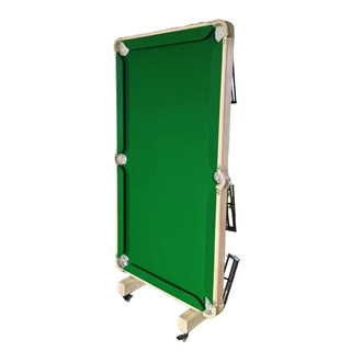 红杉林家用台球桌全实木折叠训练型标准英美式案子钢化玻璃定制款