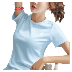 여름에 여성을위한 XTEP 단축 티셔츠 여름 새로운 한국 버전