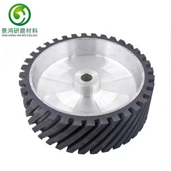 Belt sanding machine rubber wheel Aluminum core rubber wheel Metal grinding and polishing wheel Polishing machine sanding wheel Belt sanding machine aluminum wheel