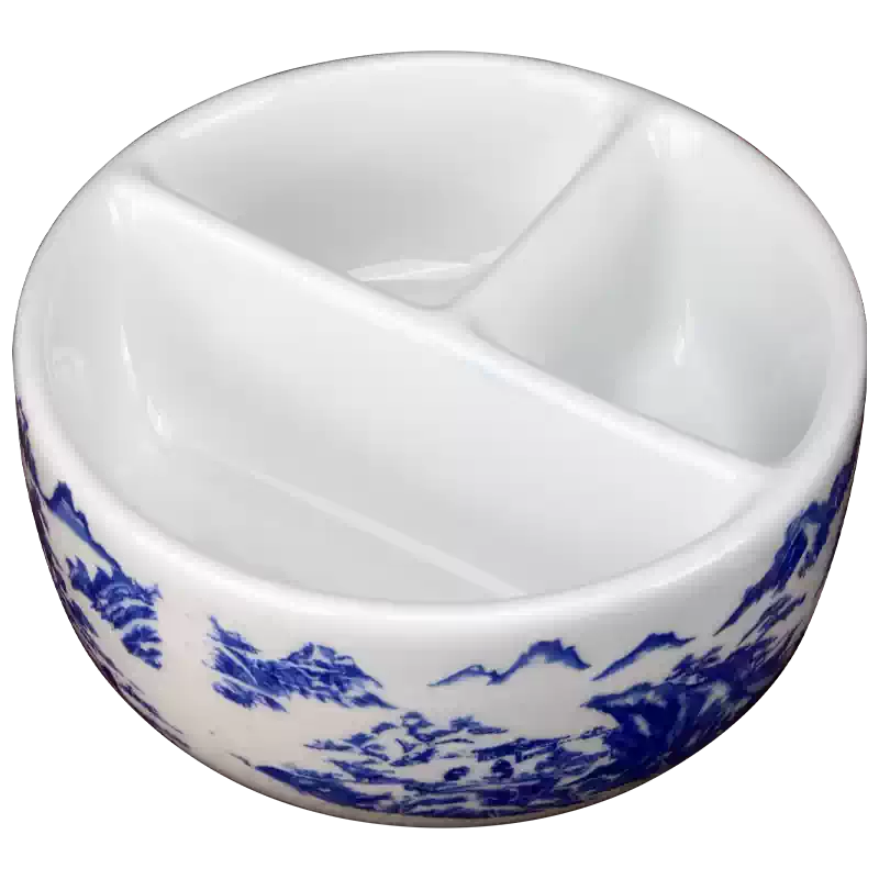 光祖陶瓷毛笔笔筒青花瓷景德镇瓷器书法文房笔筒毛笔桶大号中号中国风