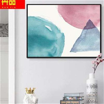 Abstract atmospheric meter box decorative painting Nordic strong power distribution box multimedia switch box hanging painting without punching
