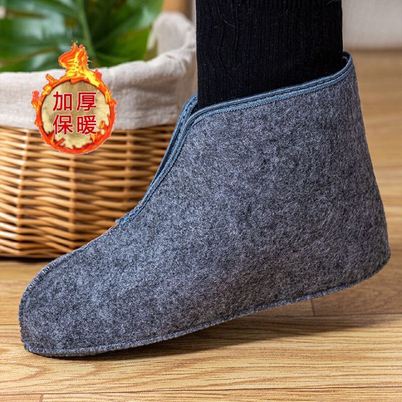Handmade Wool Felt Socks, Wool Felt Cotton Lining, Rain Boots Felt Socks, Foot Covers, Cold-Proof and Warm Labor Protection Socks for Cold Storage Handmade Wool Felt Socks, Wool Felt Cotton Lining, Rain Boots Felt Socks, Foot Covers, Cold-Proof and Warm Labor Protection Socks for Cold Storage