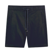 New Season Special Massimo Dutti Mens Clothing 2024 Summer New Outdoor Style Comfortable Cotton Solid Color Drawstring Shorts 02928028401