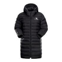 Camel outdoor down jacket winter new womens mid-length thickened warm windproof and water-repellent duck down jacket