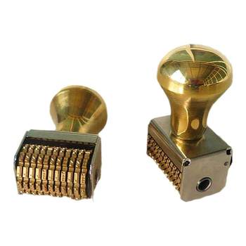 Copper metal manual dial time delivery printing station finance