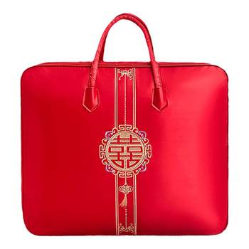 Red oxford cloth wedding dowry collection bag