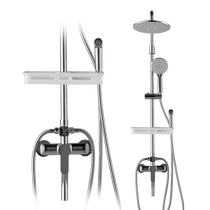 Huida shower head set household large storage rack bathroom pressurized nozzle shower head