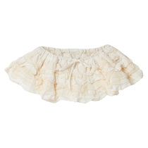 Miu Miu Womens Ruffled Woolen Canvas Mini Skirt Skirt