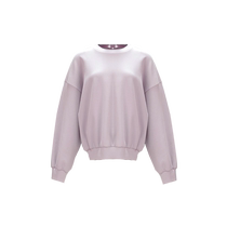 Peach Blossom QIAOUNCHY Playful Dawn | Base Comfort Pink Round Chroking Girck Knit sweatshirt