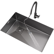 Supor Kabei stainless steel washbasin bucket simple undercounter large single-slot handmade basin kitchen sink dishwashing sink