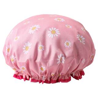 Women's double layer shower cap waterproof bathing adult women's home use