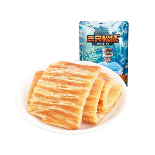 【满99减30】三只松鼠_手撕鱿鱼片60g海味零食小吃特产美食鱿鱼