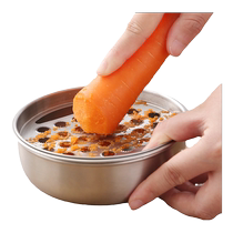 Household baby food supplement grinding bowl multi-functional ginger and garlic grater manual carrot apple potato mash artifact