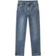 Semir fur trimmed small straight leg eight-point jeans for women