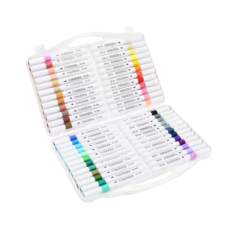掌握48色大容量丙烯马克笔软头无毒可水洗水彩笔24色儿童美术专用