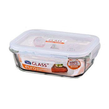 ກ່ອງອາຫານທ່ຽງ Lock and Lock microwaveable crisper lunch box with lunch box sealed large capacity glass box lunch box