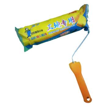 The roller brush has long, coarse bristles for absorbing paint and can be applied quickly without shedding.