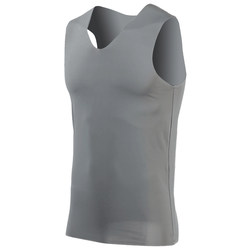 Seamless ice silk vest men's summer thin loose hurdle sports sleeveless quick-drying sweatshirt waistcoat base