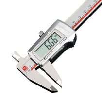 Guanglu digital display vernier caliper with table inner diameter high-precision scale stainless steel industrial grade caliper 0-150mm