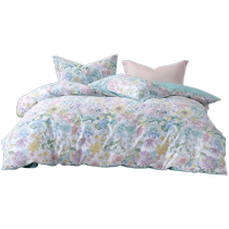 Mercury Home Textiles 100% Cotton Four Piece Set 100% Cotton Set Flower Bed Sheet Quilt Cover Home Bedding 24 Years New Product