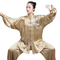 Tai Chi suit for women new silk hot diamond martial arts suit for men performance suit practice suit Tai Chi suit spring and autumn Jingyi