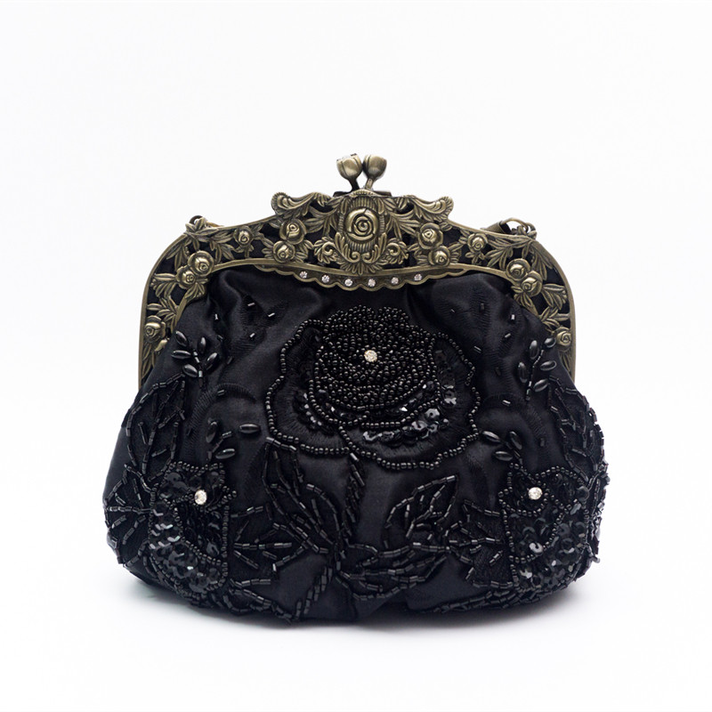 Retro handbag, versatile evening bag, Hanfu/cheongsam bag, crossbody bag, ethnic style women's bag, high-end handmade dress bag