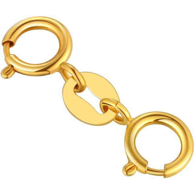 18K gold double buckle spring buckle double joint pearl buckle