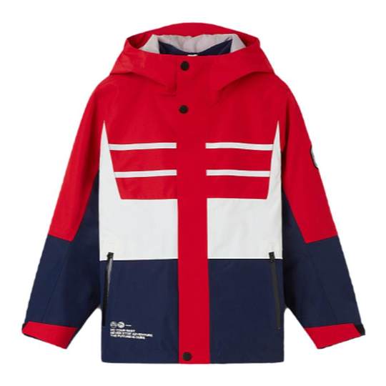 探路者儿童冲锋衣防风防水透气男童女童户外加厚加绒冬季外套风衣