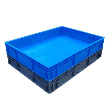 Thickened large shallow plate plastic turnover box storage and sorting basket