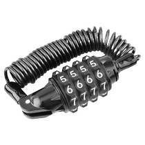 Bicycle lock anti-theft password lock mountain bike portable soft lock electric bike lock helmet chain lock bicycle accessories