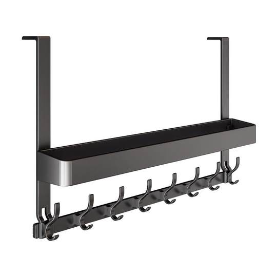 吸盘免打孔门后挂钩加长衣服挂衣钩卧室门衣帽架置物架门上挂衣架