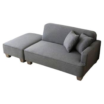 Small apartment hong kong straight hair concubine recliner sofa