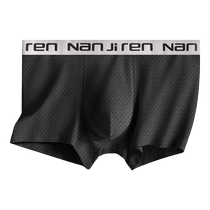 Anjiren Ice Silk Mens Underwear Summer Thin Underwear Mens 2024 New Style Mens Breathable Shorts Head
