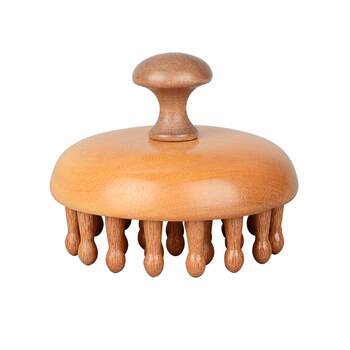 Natural sandalwood comb ring comb household head multifunctional