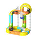Children's magnetic building blocks train toy track