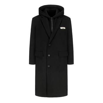 Ardencode long autumn and winter woolen coat