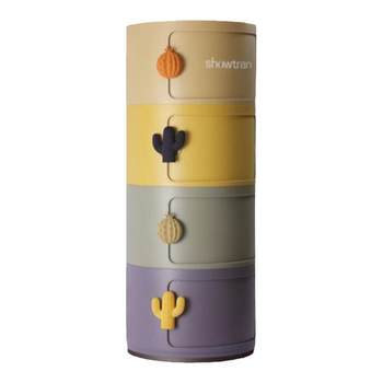 Embroidered thickened bedroom drawer storage cabinet plastic children