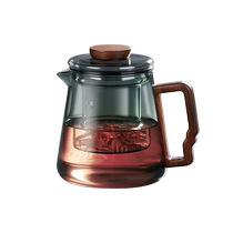 Elegant pot glass liner smart pot tea drinking tea set single pot cup office scented tea brewing tea separator