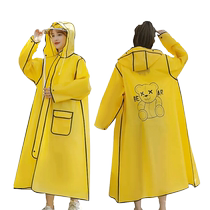 Raincoat womens long full body heavy rain new electric battery car single conjoined adult rainproof poncho 2499