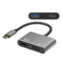 Convertisseur décran portable Convertisseur de tablette mobile Typec en interface HDMI Connecteur VGA pour Apple Huawei Xiaomi Lenovo HP Asus Dell Computer DXW